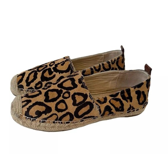 Sam Edelman Shoes - Sam Edelman Khloe Espadrilles Women's 6.5M Leopard‎ Slip On Calf Hair Loafers